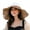 Camel, variant on Extra Large Brim Double Layer Fisherman Hat Women Summer Contrast Color Sun Hat Fashion Accessories