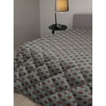 thumbnail image 2 of Oriental Down Alternative Comforter, Traditional Moroccan Pattern on Dotted Background Vintage Eastern Design, Microfiber Quilt for All Season, 5 Sizes, Grey Black and White, by Ambesonne, 2 of 3