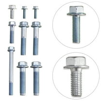 MLINS  12 Pcs Engine Stand Bolt Motor Bolts Engines Mounting Car Silver