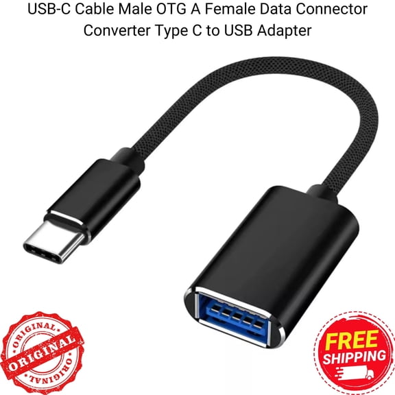 OTG Type C Cable to USB Adapter USB-C Male A Female Connector Android