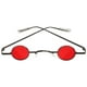 thumbnail image 2 of EeaseMX Gafas de sol pequeñas con montura redonda, creativas, decorativas, para fiesta y playa, para hombres y mujeres (rojas), 2 of 7