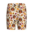 thumbnail image 2 of Lsque turkey hat Pumpkin Mens Sleep Pajama Shorts,Short Pajama Pants, Cotton Ultra-Soft Knit-3X-Large, 2 of 9