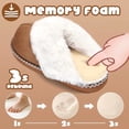 thumbnail image 4 of Kids Plush Fuzzy Slippers for Toddler Boys & Girls, Soft Warm Winter House Shoes, Non-Slip Thick Sole Bedroom Slides for Little Kid & Big Kid, 4 of 6