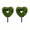 2 Pack 11.8in Openwork, variant on DAMAI 17in Valentine's Day Heart Wreath, Artificial Boxwood Greenery Wreath, Romantic Wedding Decoration,Valentine's Day Gift Door Wall Hanging Window Wedding Party Decoration