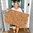 thumbnail image 1 of Festive Snowflake Holiday Doormat for Front Entryway Seasonal Welcome Mat with Character Design Ideal Indoor Outdoor Use, 1 of 3