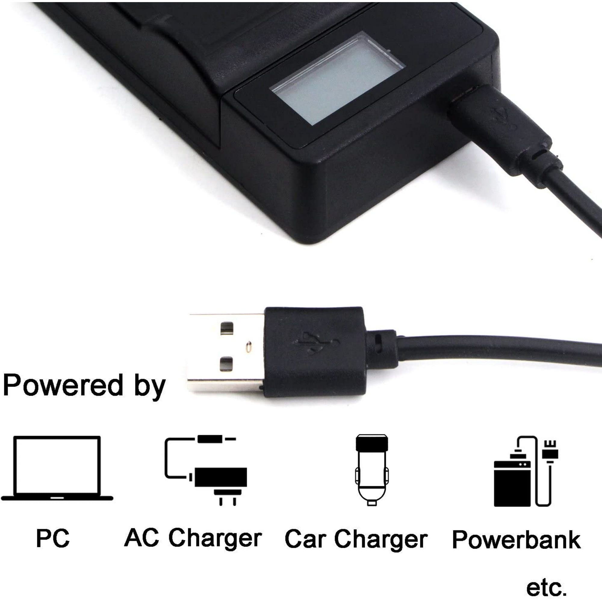 EN-EL10 LCD Slim Charger for Nikon Coolpix S200, S203, S210, S220