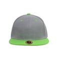 thumbnail image 2 of TopHeadwear Polyester Two-Tone Flat Bill Snapback - Grey/Neon Green, 2 of 2