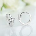thumbnail image 4 of U Shape Rhinestone Earrings Pendientes para Mujeres Chicas Rhinestone Ear Clip Earrings Thin Dangle Elegante Rhinestone Earrings Pendientes de boda para las mujeres, 4 of 8