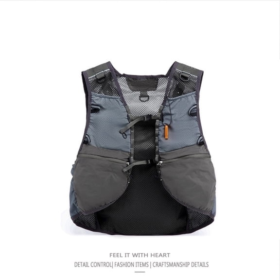 Outdoor Sports Fishing Vest Men's Vest Backpack,2XL