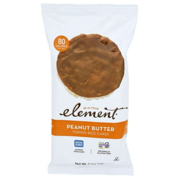 Element Peanut Butter Topped Rice Cakes 3.5 oz Pack of 3