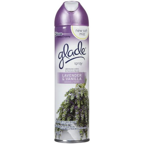 Glade Air Freshener Aerosol, Lavender and Vanilla, 8 Oz