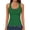 392#Dark Green, variant on Fashion Womens Body Hugging Ribbed Knit Square Neck Tank Top No Shrink Soft Sleeveless Casual Basic Daily Layering Summer Essential Apparel White M