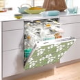thumbnail image 5 of Dailycode Dishwasher Magnet Cover Magnetic Fridge Door Cover Home Kitchen Decor, Vintage White Flower Green Leaves, 23"x 26", 5 of 6