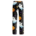 thumbnail image 4 of Satingcolo Halloween Pants for Women Lounge Pajamas Bottom Cute Pjs Fall Active Joggers Halloween Themed Print Pajamas pants, 4 of 8