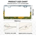 thumbnail image 3 of Coolnut Sunflower 2 Holes Car License Plate Frames 2PCS, Car License Plate Holder with Screw Caps Cover Set Automotive Exterior Parts Decoration for US Vehicles, 3 of 7