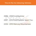 thumbnail image 3 of Max Advanced Brakes - Brake Kit for 2006-2010 Ford Explorer 2007-2010 Explorer Sport Trac Mercury Mountaineer Rear Replacement Drilled Slotted Black Coated Disc Brake Rotors and Ceramic Brake Pads, 3 of 10