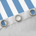 thumbnail image 4 of Manfei Classic Stripe Blackout Curtains,Modern Geometric Curtains Pack of 2 (42x84 Each), Blue White, 4 of 6