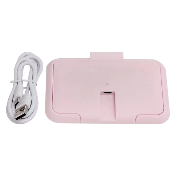 Calentador de Toallitas para Bebés, Dispensador de Toallitas Húmedas un temperatura Constante, Calentador de Toallitas para Bebés de Calentamiento rápido USB para Uso USO