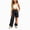 R001-Black, variant on NOLDARES Girls Hiking Cargo Pants Waterproof Convertible Zip-Off Outdoor Kids Baggy Pants(Purple,5-6 Y)