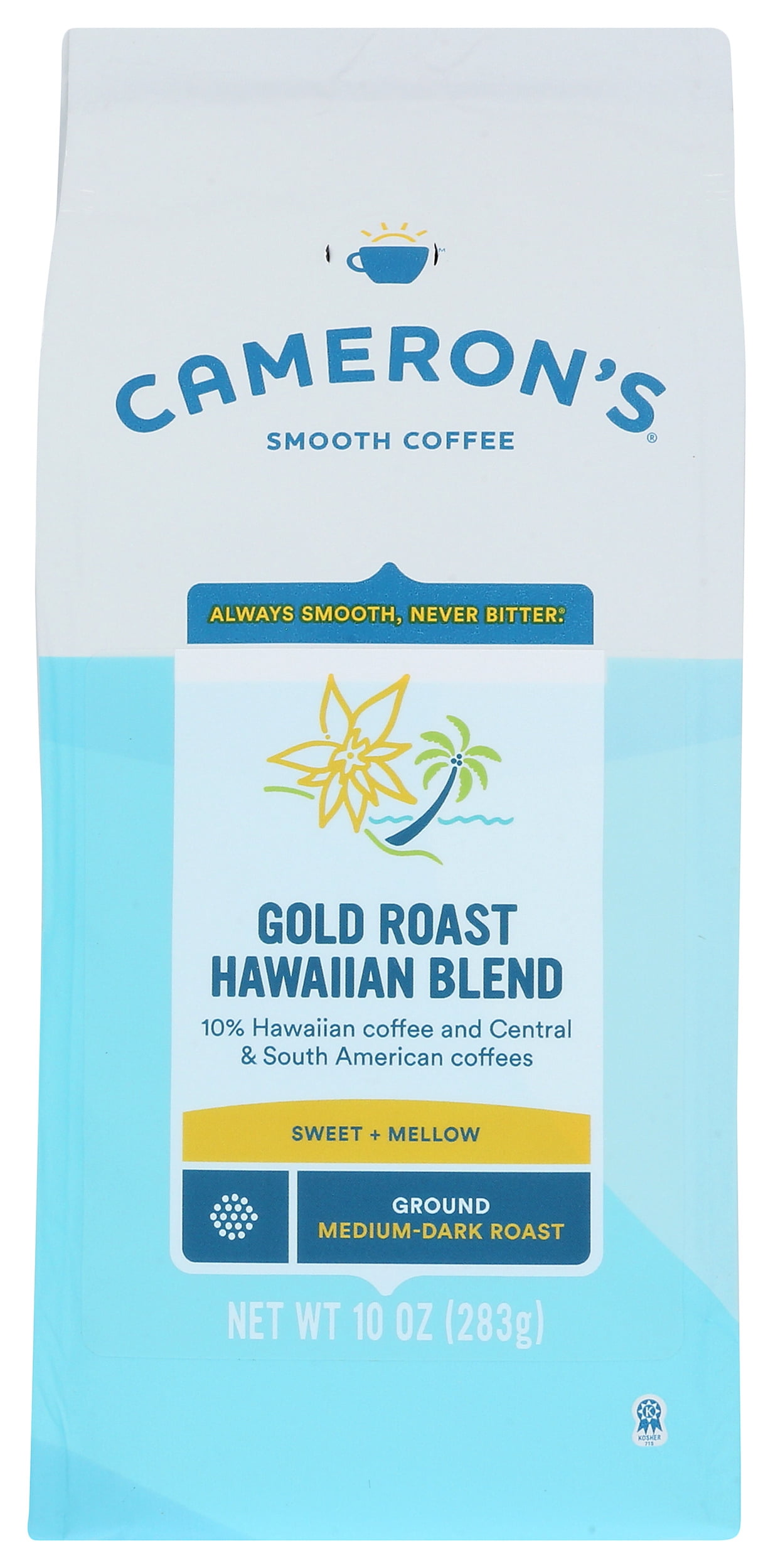 Cameron'S Specialty Coffee Gold Roast Hawaiian Blend Ground 10 Ounce ...