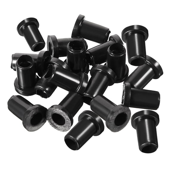20Pcs 5mm Inner Dia Strain Relief Cord Boot Protector Cable Sleeve Black