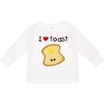 thumbnail image 3 of Inktastic I Love Toast Boys or Girls Long Sleeve Toddler T-Shirt, 3 of 5