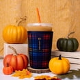 thumbnail image 2 of Sok It JavaSok Iced Coffee & Cold Soda Insulated Neoprene Cup Sleeve (Tartan Royale, Large: 30 - 32oz), 2 of 5