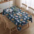 thumbnail image 2 of Baseball Gear Pattern Rectangle Tablecloth 60"x84",Waterproof Polyester Rectangle Table Cloth, Wipeable Spillproof Polyester Tablecloth for Dining, Camping, Indoor and Outdoor, 2 of 5