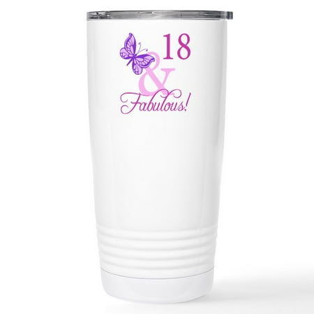 

CafePress - Fabulous 18Th Birthday For Girls Stainless Steel T - Insulated Stainless Steel Travel Tumbler 20 oz.