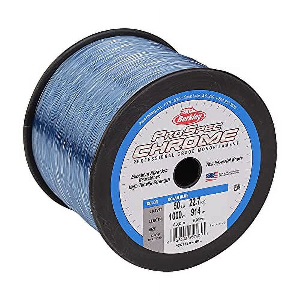 Berkley ProSpec® Chrome Monofilament Fishing Line, Ocean Blue, 60 lb Test Strength, 1000 yd