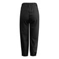 thumbnail image 3 of Women's Slim Fit Ankle Casual Trousers - Polyester Stretch Pants for Spring/Summer, S-XXXL, 3 of 4
