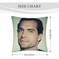 thumbnail image 5 of Henry Cavill Pillow Covers 18 X 18 Inch Decorative Throw Cushion Cases Home for Furniture Bench Sofa, 5 of 6
