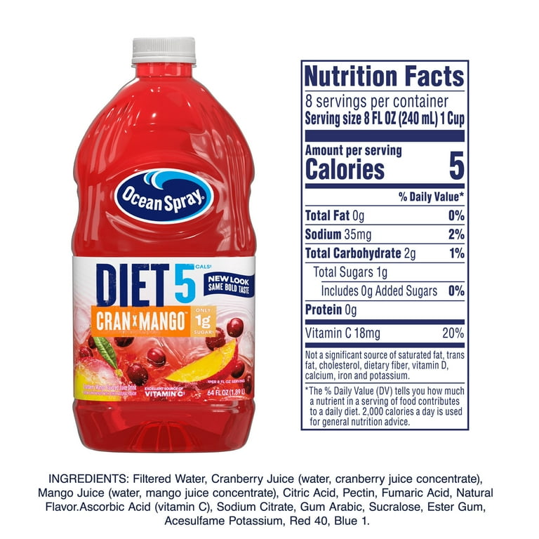 Ocean Spray Cran-Mango Diet Cranberry Mango Juice Drink 64 fl oz