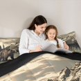 thumbnail image 5 of Manfei Teens Female Men Safari Bear Full Size Comforter Sets 3-Piece,Woodland Wildlife Bedding Comforter Set,Jungle Animal Lightweight Bedding Sets,Microfiber Bedroom Decor,Reversible, 5 of 8