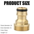 thumbnail image 5 of Solid Brass Kitchen Tap Adapter for Water Pipe Connections, Ideal for Garden Watering & Kitchen Use, Threaded Mixer Hose Adaptor Universal Brass Garden Hose Connector, 5 of 5