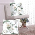 thumbnail image 6 of White Yulan Flowers Leaves Throw Pillow Covers Pillowcases 16 x 16 Inch Home Decor 2 Packs for Bedroom Sofa, 6 of 6