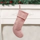 thumbnail image 1 of Large Plush Christmas Stockings for Fireplace Decor, Festive Holiday Sock with Ribbon Hanger, Family Xmas Morning Gift Stocking Stuffers, Cozy Rustic Home Winter Celebration Decorations, 1 of 6