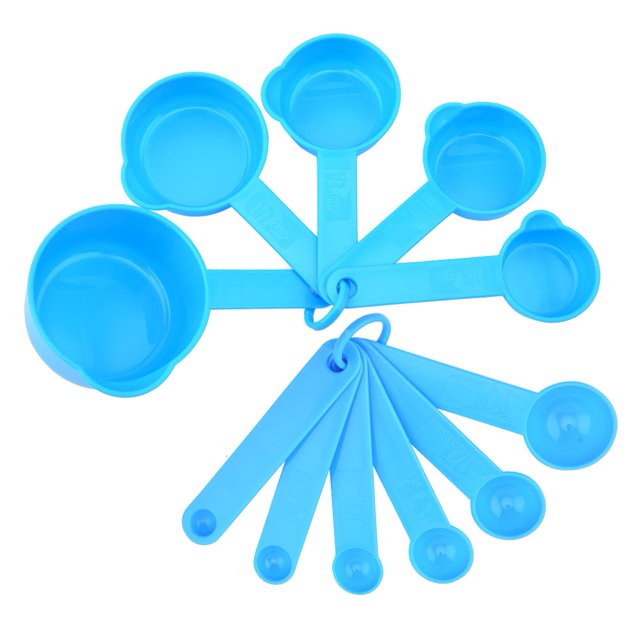 Measuring Spoon Set 11pcs/set Plastic Measuring Spoon Cup Set Bpa-free Baking Measuring Tool for Flour Sugar Salt Liquid Multifunctional Kitchen Meter