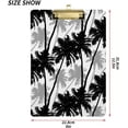 thumbnail image 3 of FMSHPON Palm Trees Clipboard Hardboard Wood Nursing Clip Board and Pull for Standard A4 Letter 13x9 inches, 3 of 8