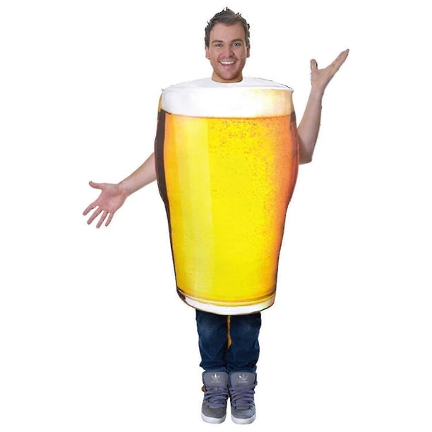 Funny Oktoberfest Beer Mug Costumes Halloween Beer Mug Costumes Beer Print Costume For Men