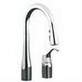 thumbnail image 3 of Kohler  Simplice Two-Hole Kitchen Sink Faucet with 14.75 in. Pull-Down Swing Spout, DockNetik Magnetic Docking & 3-Function Sprayhead Sweep Spray - Polished Chrome, 3 of 3