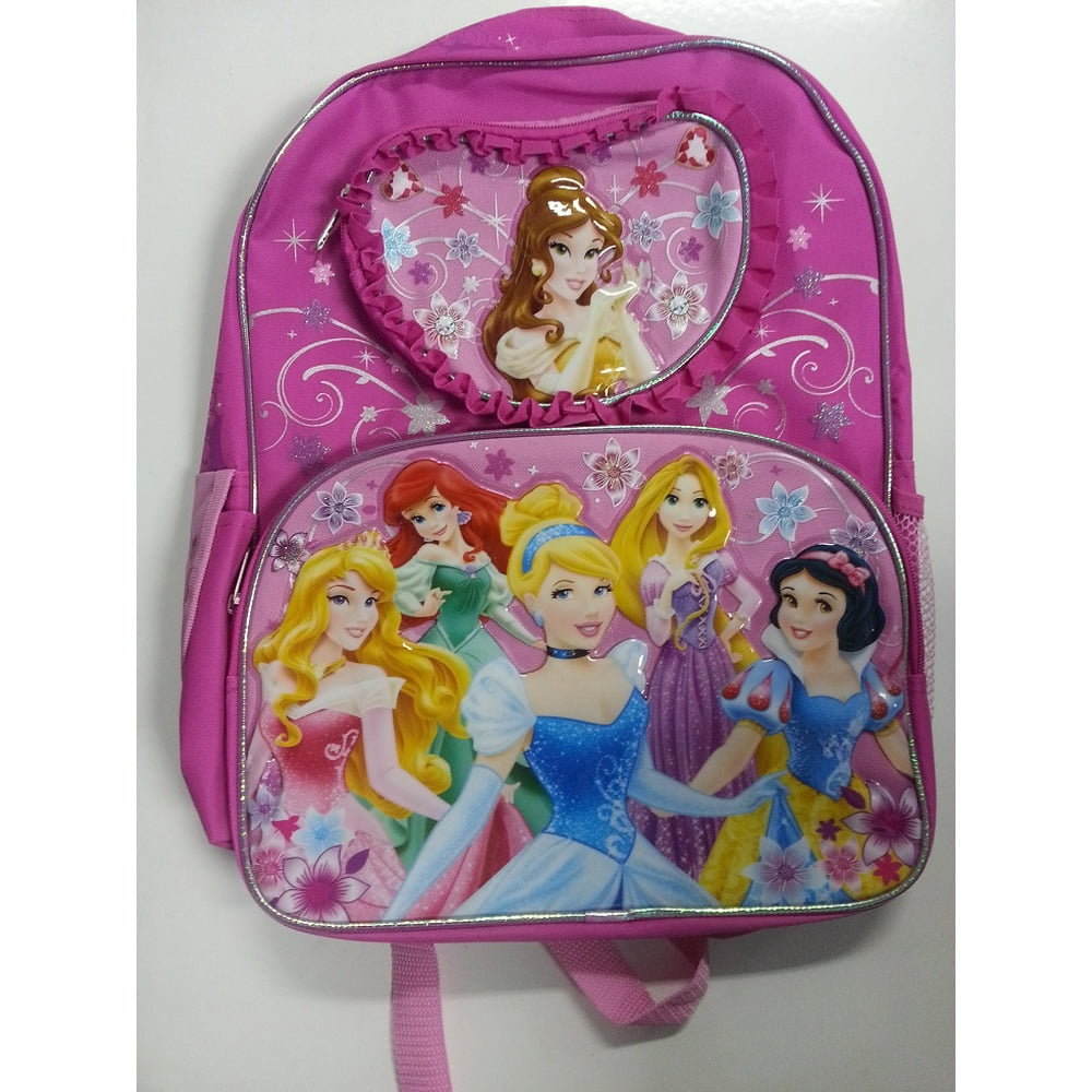 Disney Backpack Disney Princess Heart Princess New (Large