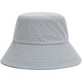 thumbnail image 4 of CoCopeaunts Large Bucket Hat with Windproof Rope Shade Men Fisherman Hat Solid Women Basin Hat Breathable Summer Mesh 2 Sizes, 4 of 8