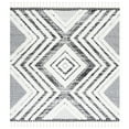 thumbnail image 6 of SAFAVIEH Moroccan Tassel Andreas Diamond Shag Area Rug, Ivory/Grey, 9' x 12', 6 of 10