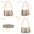 thumbnail image 7 of FORMRS Womens Shoulder Bag with Chain Strap Clutch Purse Cute Tote Handbag, Brown Abstract Dots, 7 of 7