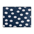 thumbnail image 5 of Yayeee Area Rugs for Living Room 5.2'x4' Non Slip Washable Bedroom Floor Carpet, Navy Blue Baseball Pattern, 5 of 5