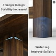 thumbnail image 5 of Ataucjin 71" Dining Table for 6-8,Kitchen Table with Sturdy Frame & Triangular Legs, Farmhouse Wooden Table with Large, Thick Tabletop, Strong Base for Apartment, Kitchen, Office，table only, 5 of 8