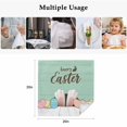 thumbnail image 5 of Happy Easter Cloth Napkins, Colorful Spring Eggs Green Wooden Washable and Reusable Dinner Napkins Set of 4, Table Napkin for Kitchen Party Birthday Wedding Hotel Housewarming 20"x20", 5 of 9