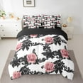 thumbnail image 2 of Castle Fairy 7-Piece Rose Flower Full Bedding Comforter Set, 2 of 8