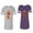 Men Heather / Women Purple, variant on Gold Crown Matching Couple Cotton Jerseys (Men Heather / Women Black) (Men S / Women S)